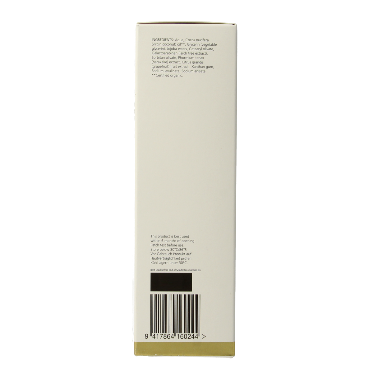 Living Nature Hydraterende tonic gel for sensitive skin in a 100ml bottle, facial skincare product with a clear gel texture.