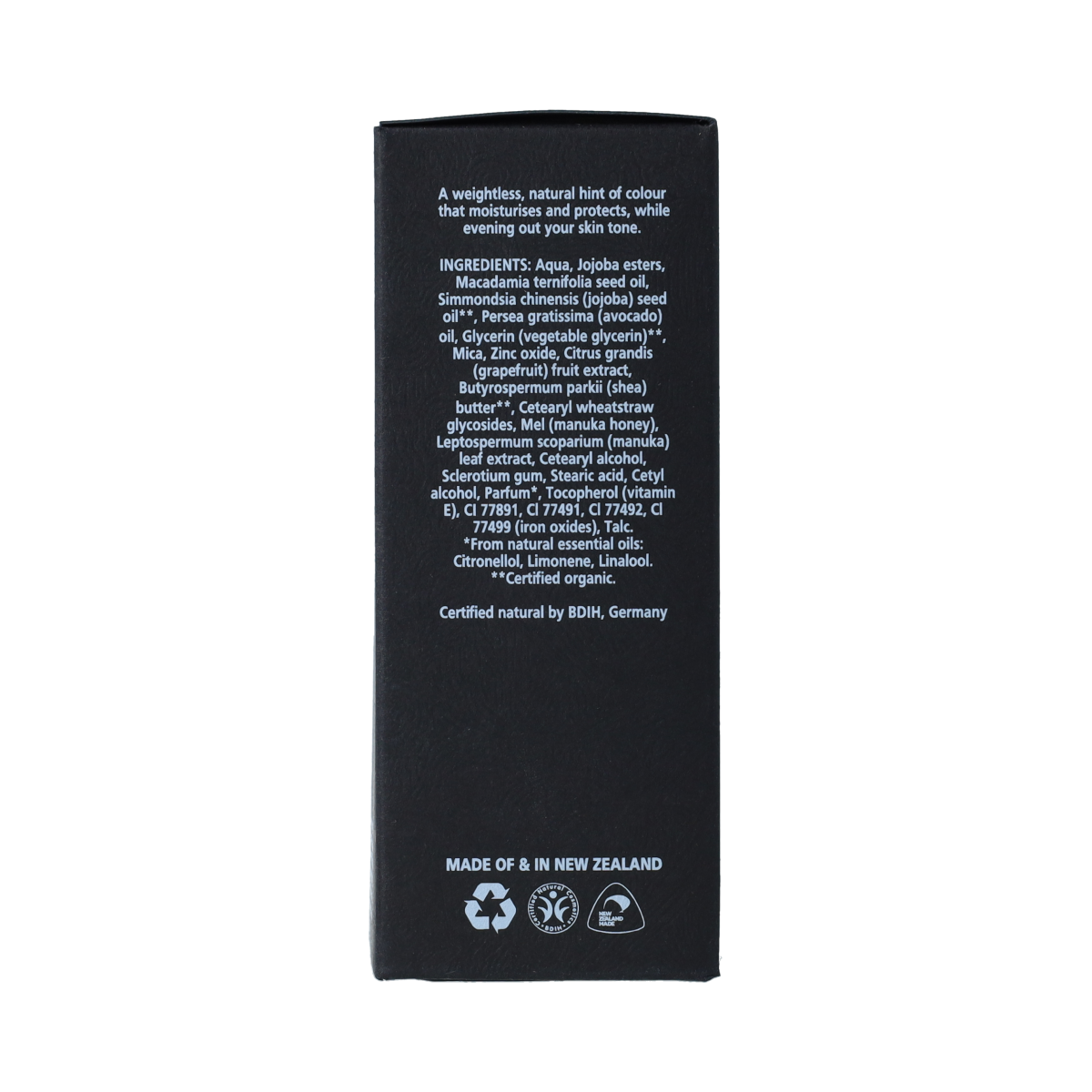 Living Nature Dawn Light Tinted Moisturiser in 50ml, natural face skincare with a subtle tint and hydrating formula.