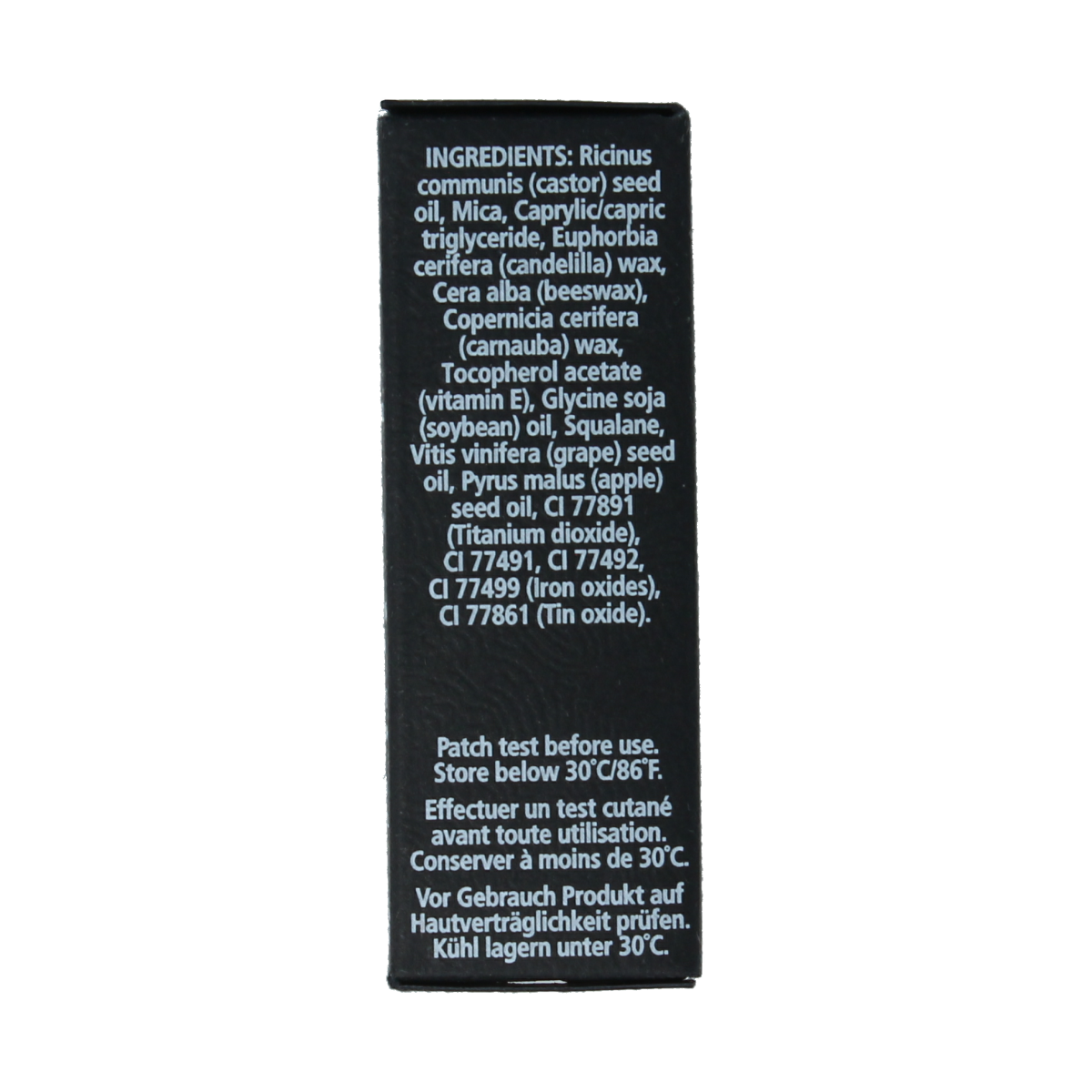 Living Nature Sand Stone lipstick in 4g, natural make-up product with warm beige shade, displayed in close-up image.
