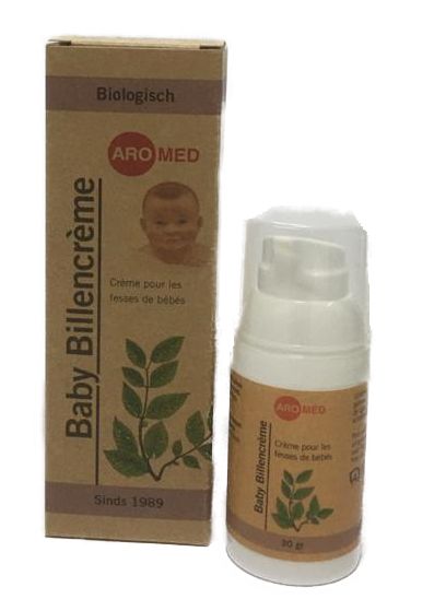 Aromed baby diaper cream in a 30g tube, gentle baby and toddler skincare product with soothing ingredients.
