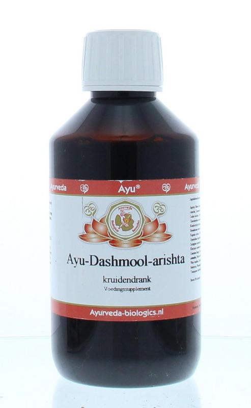 Ayurveda BR Dashmool Arishta herbal tincture in 250ml bottle, traditional Ayurvedic Kruidenpreparaten remedy with herbal ingredients.