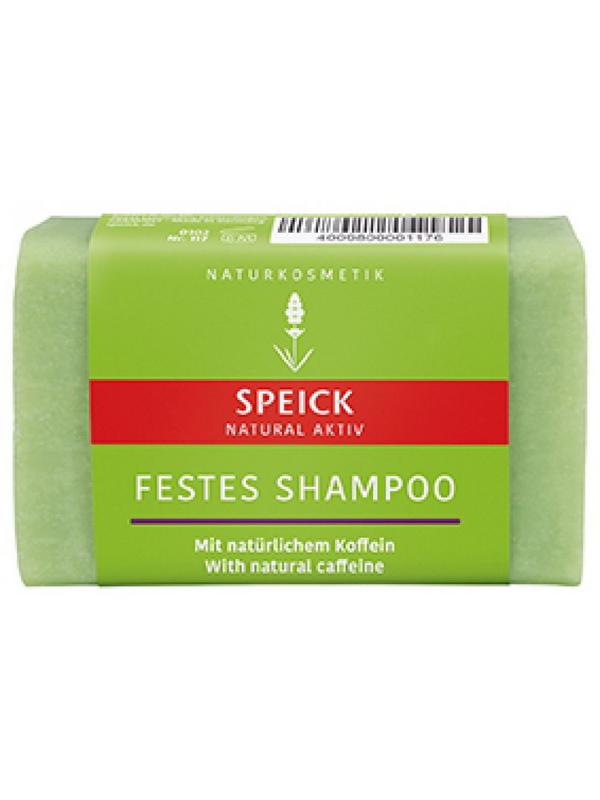 Speick Vaste shampoo cafeïne in 60g bar, natural haircare product with caffeine for revitalizing hair treatment.