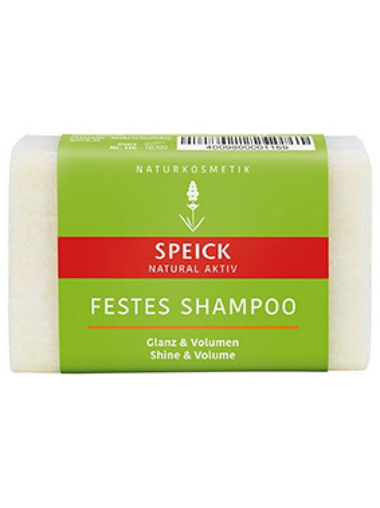 Speick Vaste shampoo for shine and volume, 60g, natural hair care product with a sleek bottle and label.