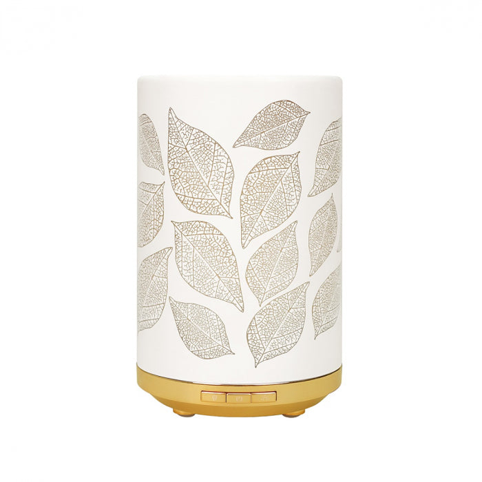 Chi Leaves verdamper geurverspreider, featuring a decorative leaf design for natural fragrance diffusion.