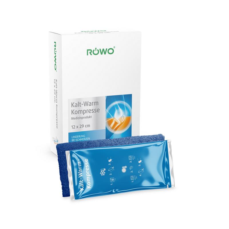 Rowo hot and cold pack for muscle and joint pain, 12x29cm, flexible gel pack for therapeutic use