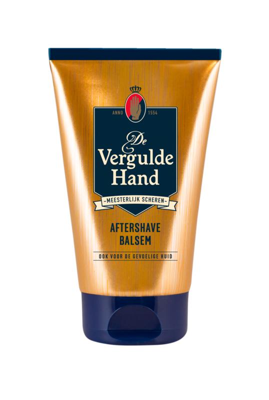 Vergulde Hand Aftershave balsem in 100ml bottle, soothing aftershave product for men with a calming, moisturizing formula.