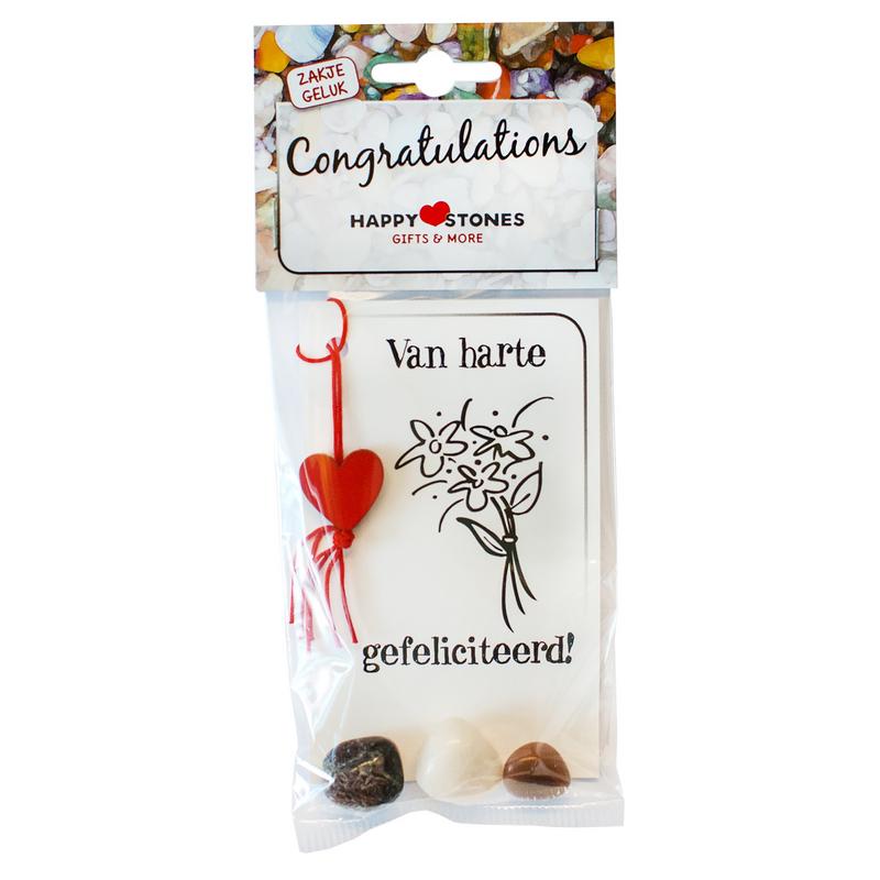 Happy Stones congratulations stone, decorative engraved rock for celebrating special occasions, natural stone with engraved message