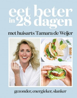 Kosmos Eet je beter in 28 dagen book cover featuring title and author name on a white background