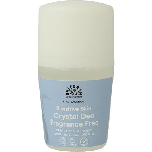 Urtekram Find Balance deodorant creme in a 50ml container, natural skincare deodorant for daily freshness.