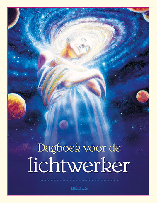 Deltas Dagboek voor de lichtwerker 1.00, a hardcover book with spiritual themes, featuring a calming cover design.