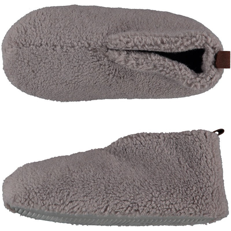 Gray Apollo Slof dames teddy slippers size 39/40, soft and cozy indoor footwear for women.