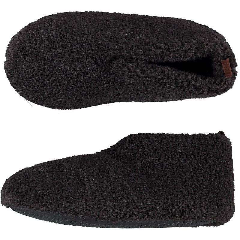 Apollo dames teddy slippers in antraciet color, size 39/40, cozy slip-ons with plush interior for comfort.