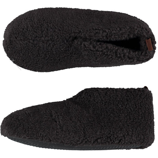 Apollo dames teddy slippers in antraciet color, size 39/40, cozy slip-ons with plush interior for comfort.