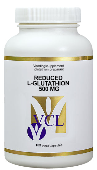 Vital Cell Life Reduced L-Glutathion 500mg vegetarian capsules, dietary supplement with amino acids for immune support.