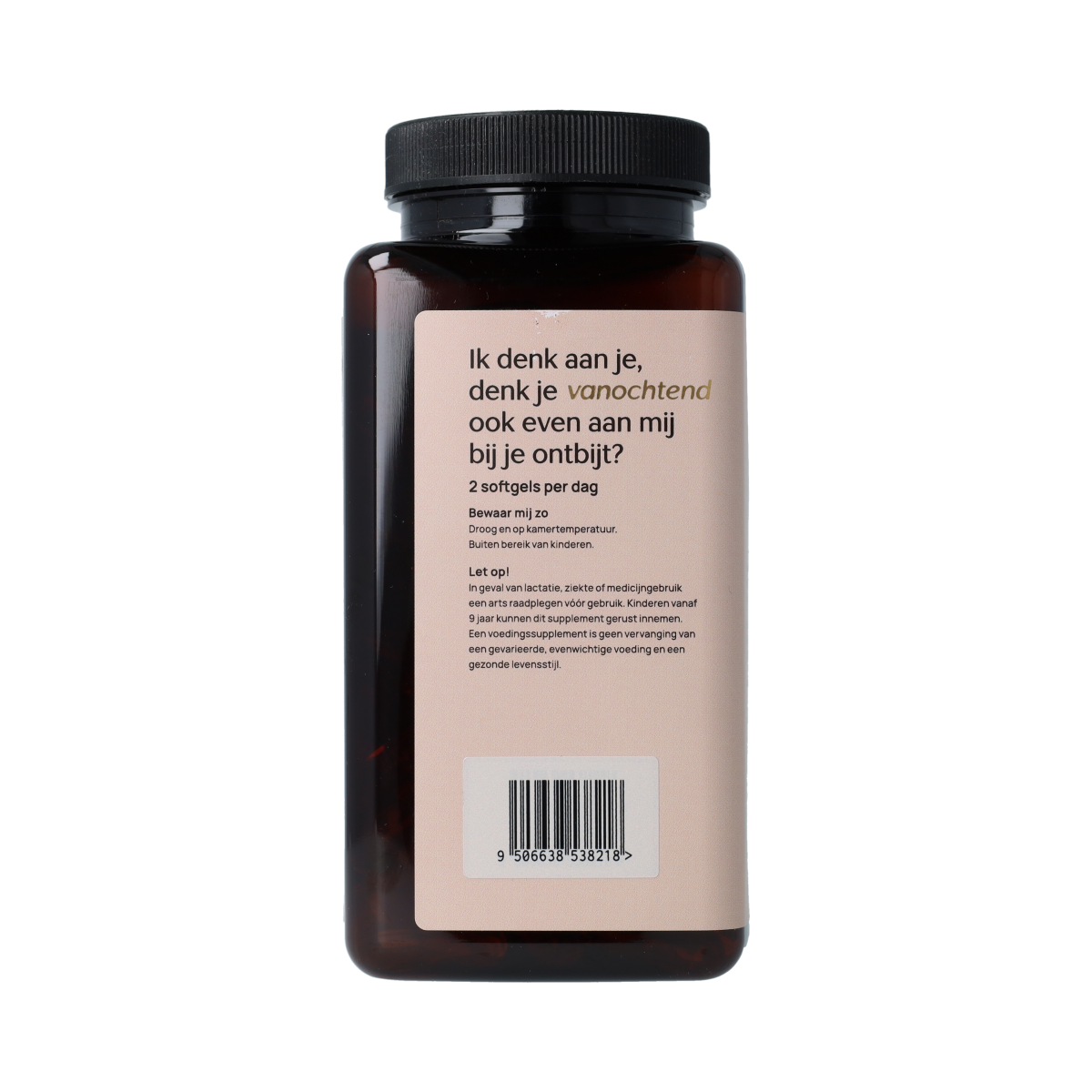 Vetzuren Ortholon Omega 3 capsules in a bottle, showing the supplement's label and transparent cap.