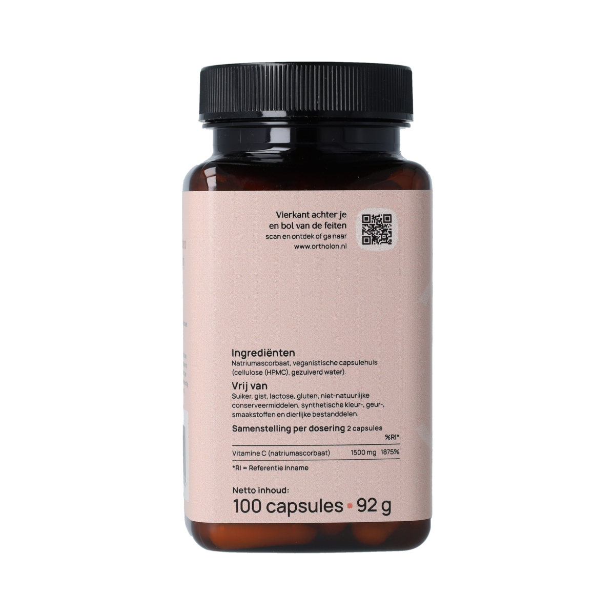 Ortholon Vitamine C Zuurvrij 100.00 Capsules
