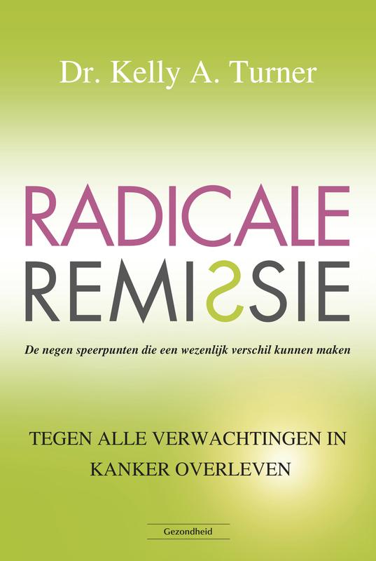Succesboeken Radicale Remissie book cover featuring bold title and author details, with a clean, professional design.