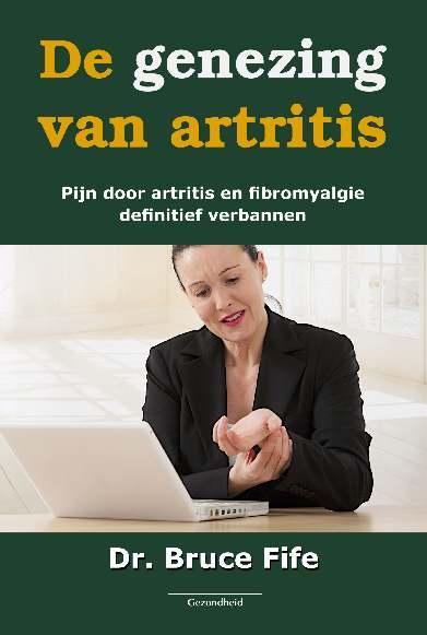Successboeken De genezing van artritis book cover showing title and author, focusing on arthritis healing and health improvement.