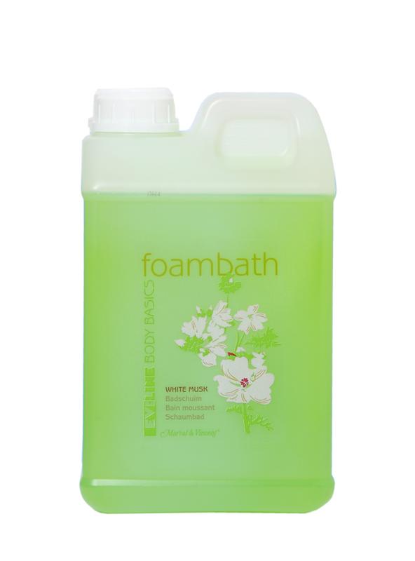 Evi Line Body Basics White Musk shower gel in a 2-liter bottle, ideal for body wash and shower use.