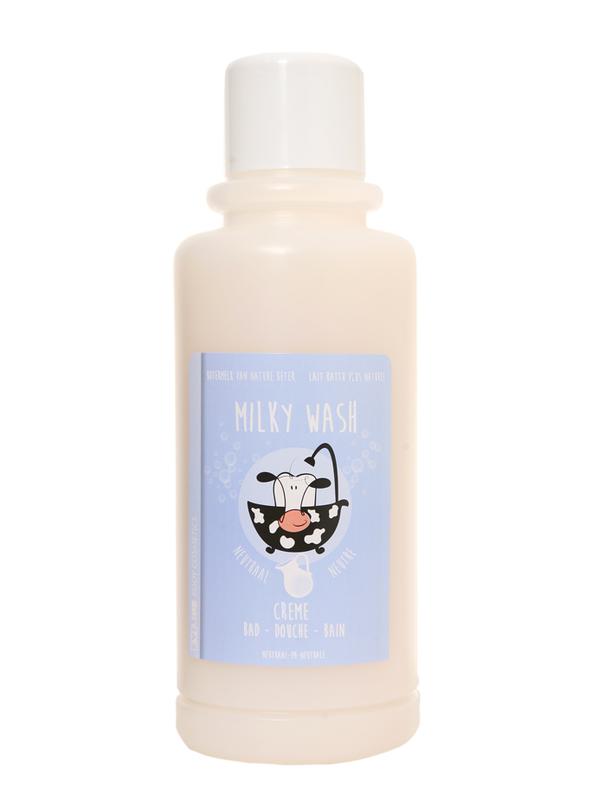 Evi Line Botermelk neutral bath and shower product, 2-liter bottle, for gentle skin cleansing in the bathroom.