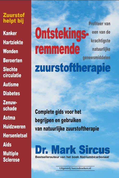 Succesboeken ontstekingsremmende zuurstoftherapie boek, showing the cover with title and author, in a close-up shot.