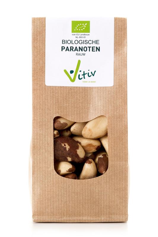Vitiv Paranoten bio raw superfoods in a 1kg package, featuring whole, natural nuts with a light brown shell.