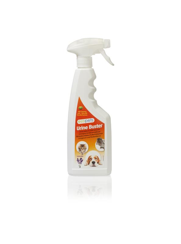 Ecopets Urine Buster Lavendel spray bottle, 500ml, a cleaning product for pet urine stains and odors.