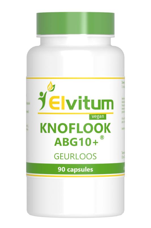 Elvitum Knoflook ABG10+ vegetarische capsules in een doos, kruidenpreparaten voor ondersteuning van de gezondheid