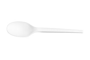 Vegware Lepel CPLA 16.5cm set of 1000 biodegradable cutlery for cooking and dining, made from plant-based materials.