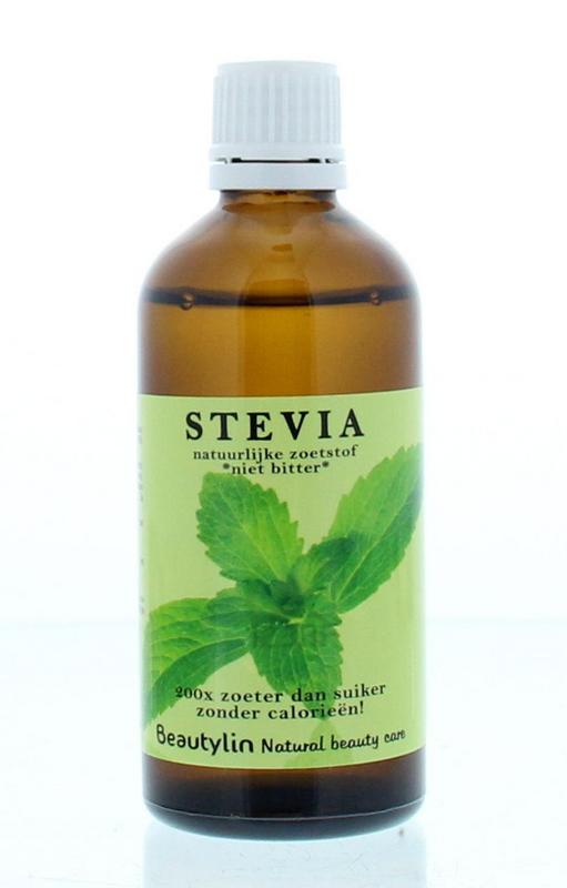 Beautylin Stevia sweetener in 100ml dropper bottle, natural sugar substitute, clear liquid for baking and beverages