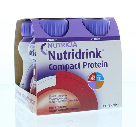 Nutridrink Compact protein rode vruchten 125 gram  4.00 Stuks