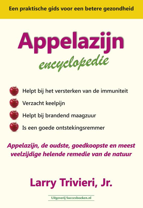 Successboeken Appelazijn encyclopedie book cover, featuring title and branding, with a focus on natural remedies and health information.