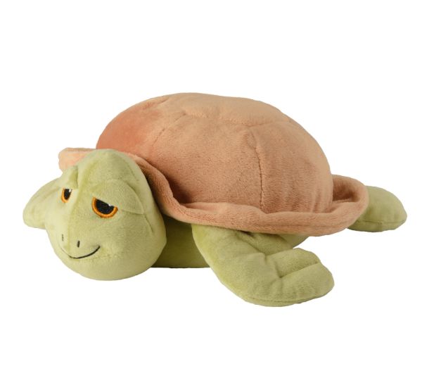 Warmies Zeeschildpad plush toy from Warmies, soft stuffed animal perfect for cuddling and play, shown in a close-up image.