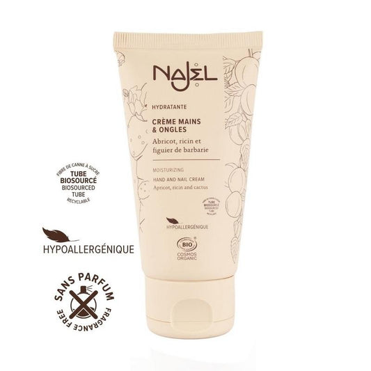 Najel Aleppo Handcreme in 75ml tube showing smooth, nourishing hand moisturizer with natural ingredients.