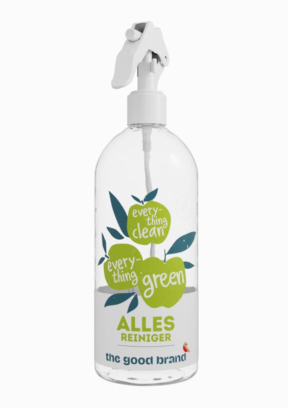 Empty 500ml The Good Brand Allesreiniger spray bottle for cleaning, made of plastic with a spray nozzle.