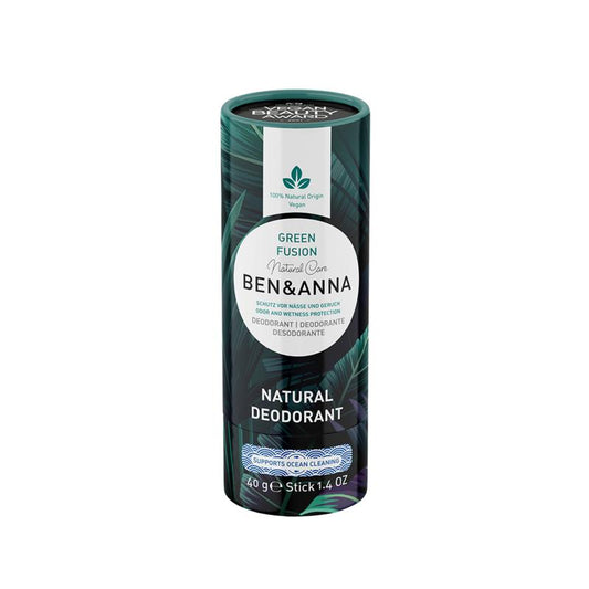 Ben & Anna Deodorant green fusion papertube 40.00 Gram