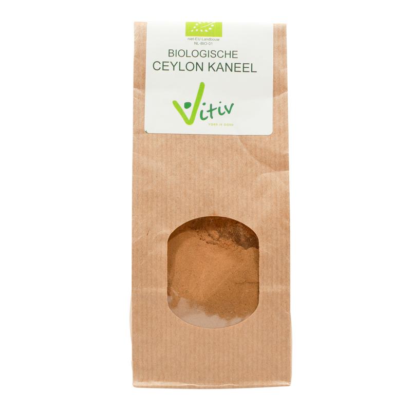 Vitiv Ceylon kaneel bio in 1 kilogram package, organic cinnamon spice for baking and cooking.