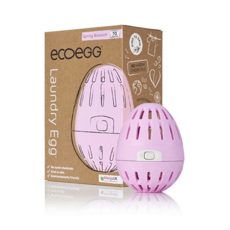 Eco Egg Laundry Egg in Spring Blossom scent, eco-friendly wasmiddelen product with a 70-gram egg for laundry.