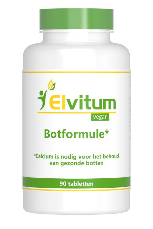 Elvitum Botformule 90 tablets mineral multivitamin supplement bottle with colorful label and cap.
