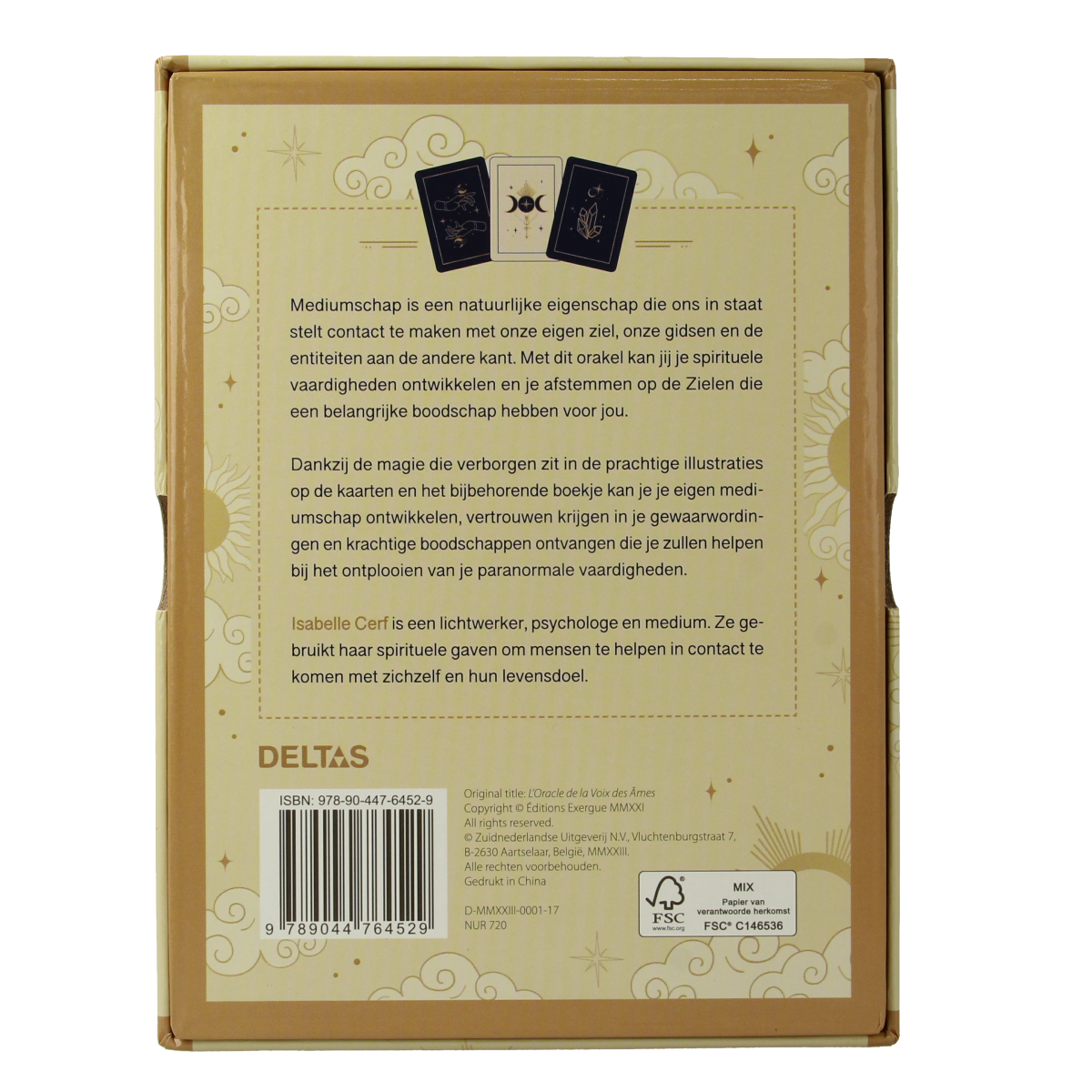 Deltas Wijsheid van de Zielen book and card set by Deltas, featuring spiritual guidance and insightful illustrations.