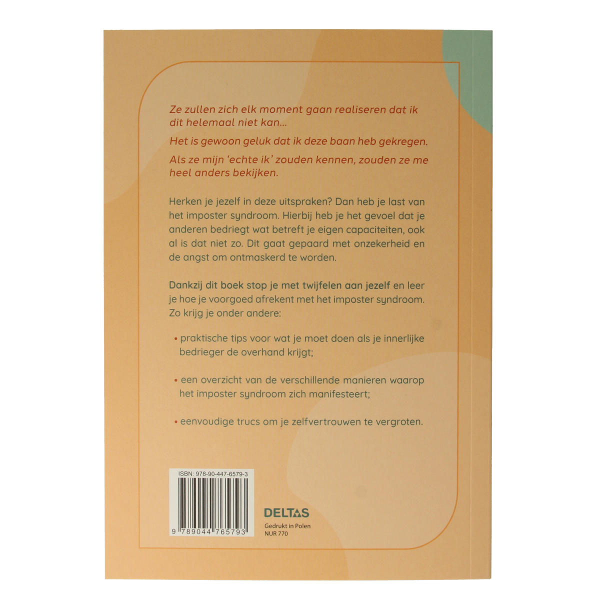 Deltas Overwin Imposter Syndroom boek cover, featuring the title and Deltas branding in a clear, professional design.