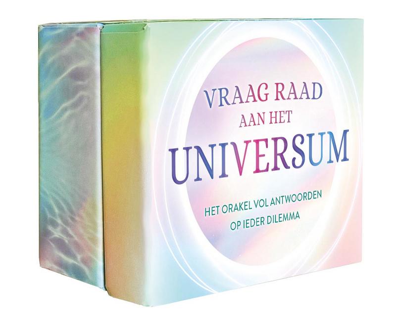 Set of Deltas Vraag Raad Aan Universum Kaarten, spiritual guidance cards with colorful designs for introspection and decision-making.