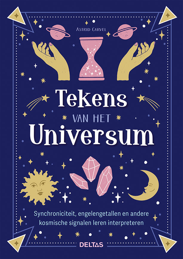 Deltas Tekens van het universum 1.00 book cover with abstract cosmic design in dark tones
