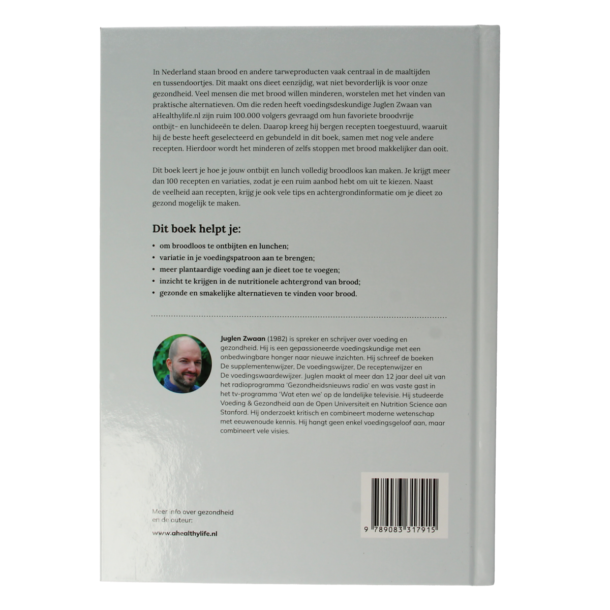 Frenchtop Broodloos ontbijten en lunchen boek cover, Dutch language, hardcover book for breakfast and lunch recipes.