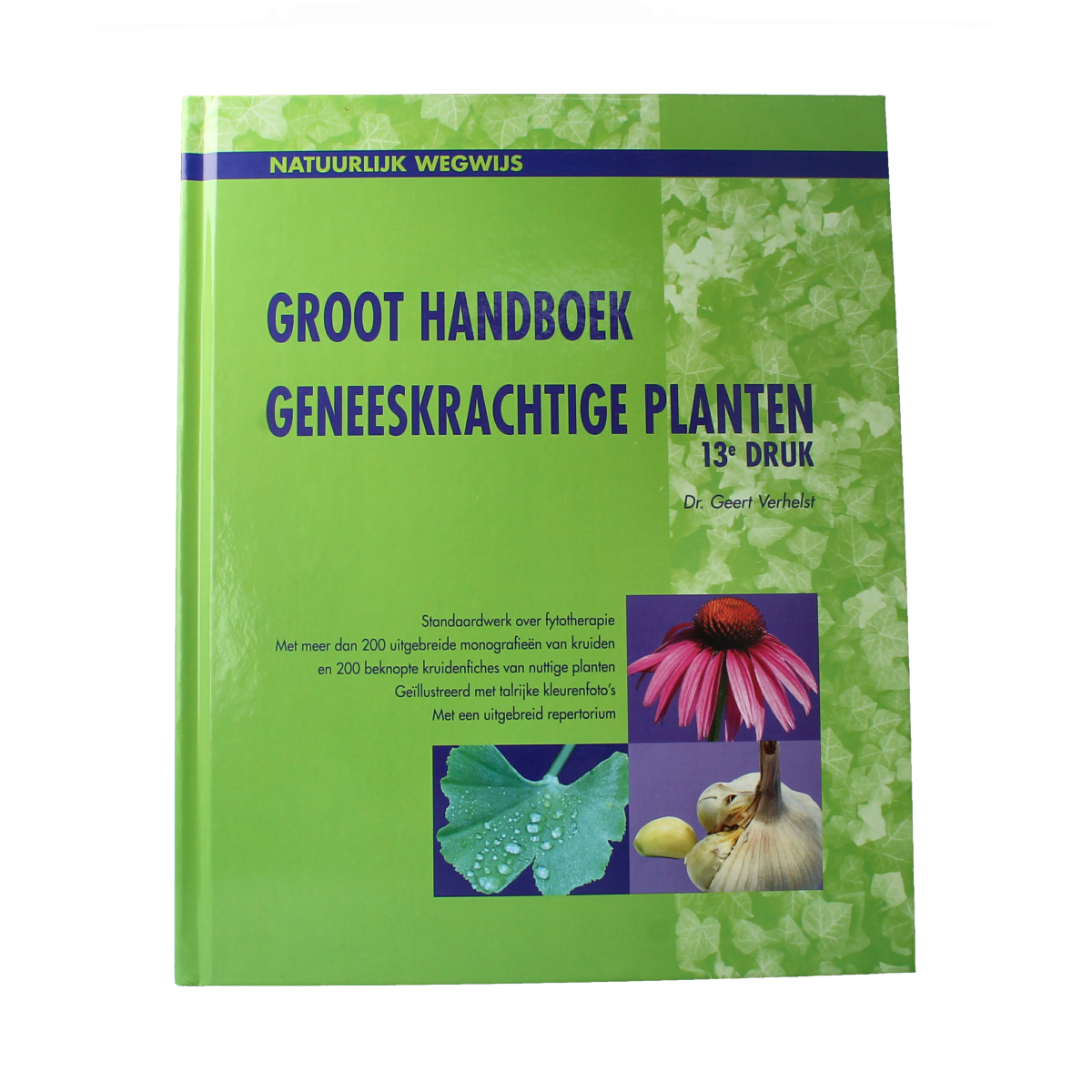 Chi Geneeskrachtige Planten handboek boek cover with botanical illustrations and title in Dutch