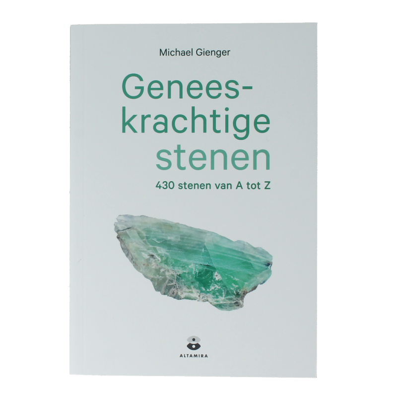 Cover of Gottmer Geneeskrachtige Stenen book showing colorful illustrations and title on a white background.
