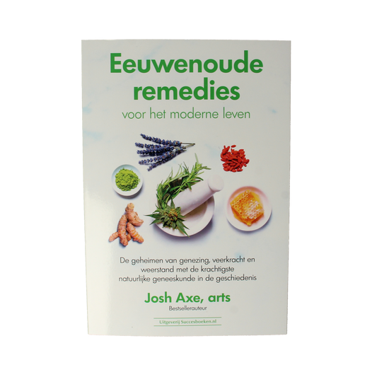 Success Books Eeuwenoude remedies book by Succesboeken, featuring ancient healing remedies, cover with title and author details.