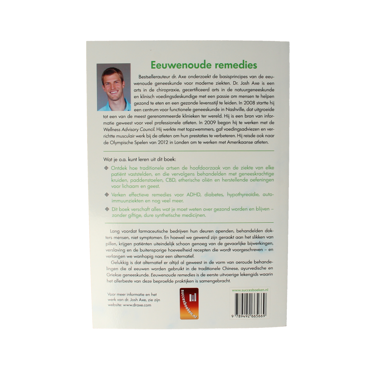 Succesboeken Eeuwenoude remedies book cover featuring ancient healing methods and traditional remedies by Succesboeken.