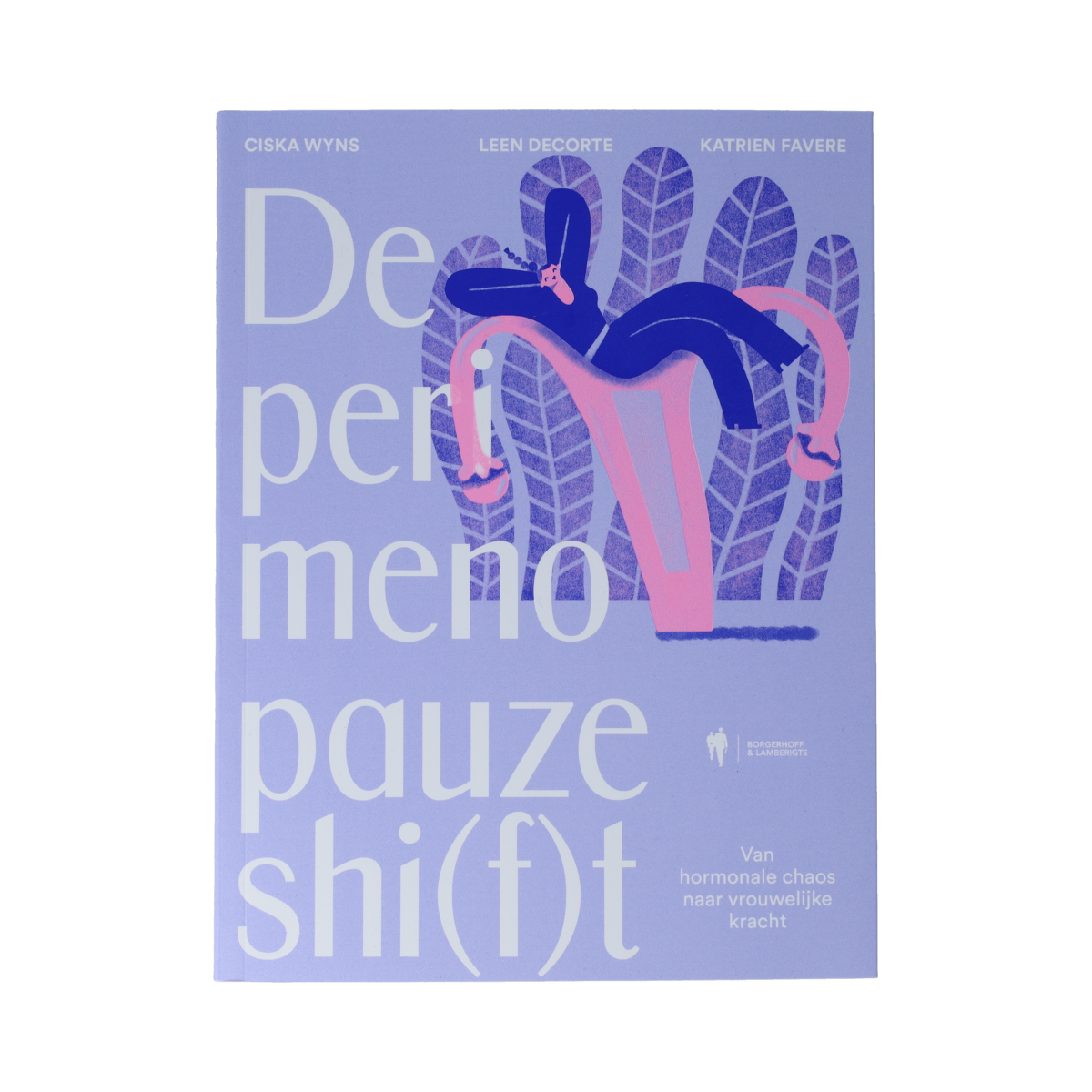 Physalis Boek De Perimenopauze shi(f)t 1.00 boek cover with title and author details, natural lighting, and a clean background.