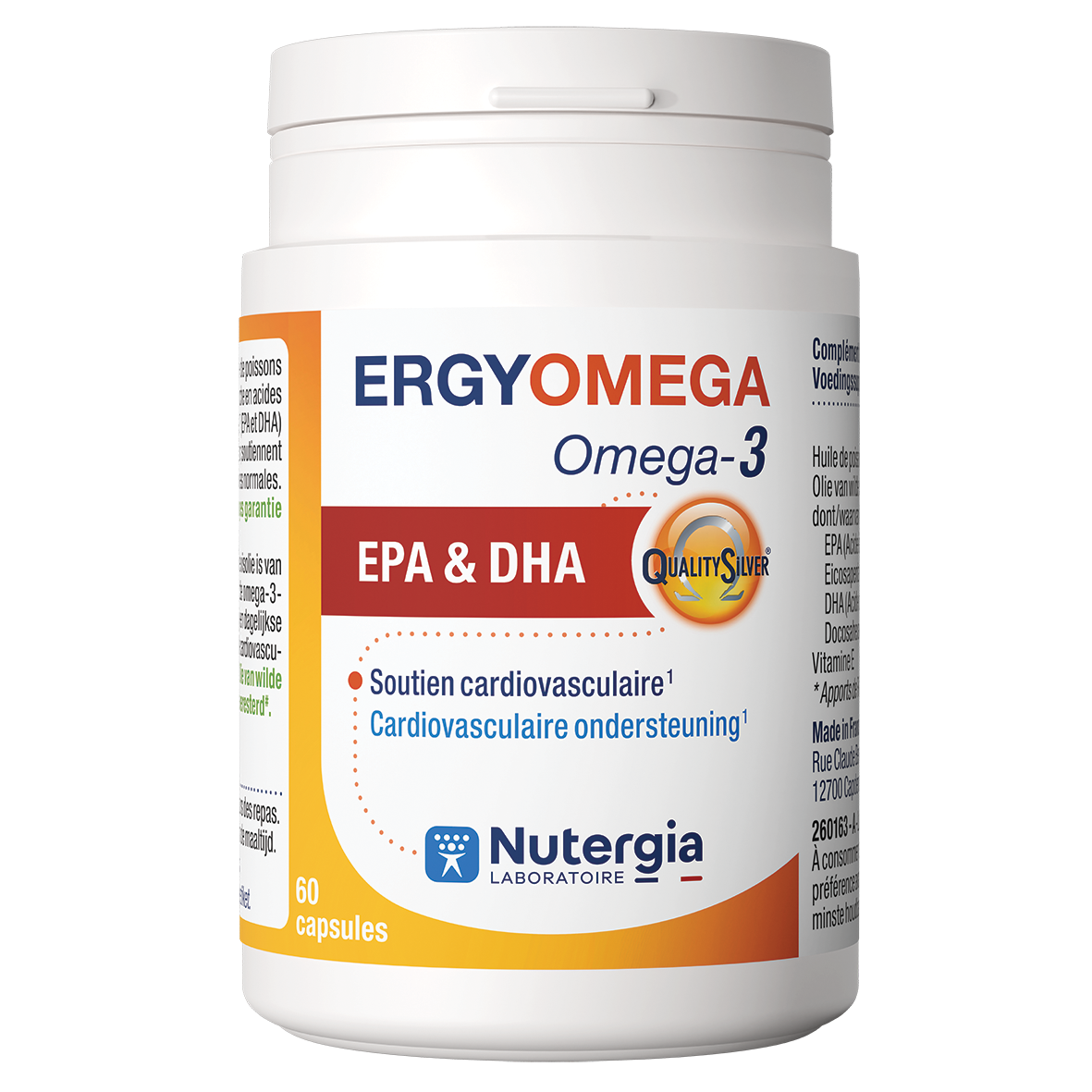 Nutergia ErgyOmega 3 60 Caps. 60.00 Capsules